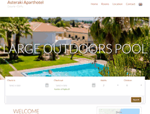 Tablet Screenshot of hotel-asteraki.gr